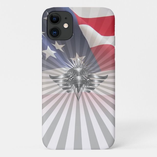 Coques Case-Mate iPhone Conception Commémorative du Paratrooper Patriotiqu (Dos)