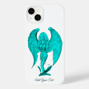 Coque Case-Mate iPhone Conception d'ange, de noir et de vert