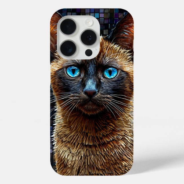 Coques Case-Mate iPhone Conception d'animaux de chaton siamois, chat de co (Verso)
