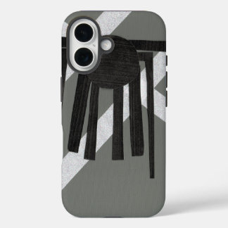 Coque Pour iPhone 16 Conception d'araignée géométrique