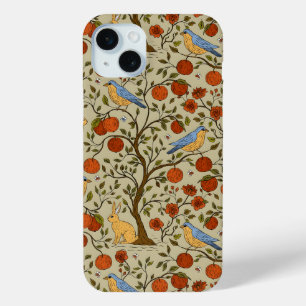 Coque Case-Mate iPhone Conception d'arbres bruns avec des pommes oranges 