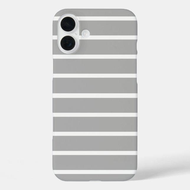 Coques Case-Mate iPhone Conception de bandes grises cendrées  (Verso)
