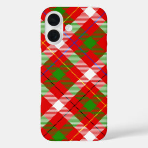 Coque Pour iPhone 16 Conception de carreaux en flanelle rouge vert blan