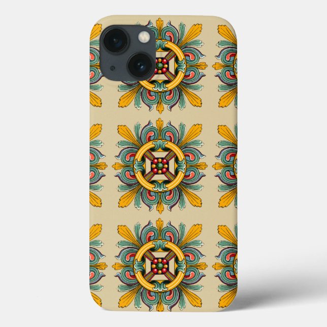 Coques Case-Mate iPhone Conception de carreaux victoriens de cire d'abeill (Verso)