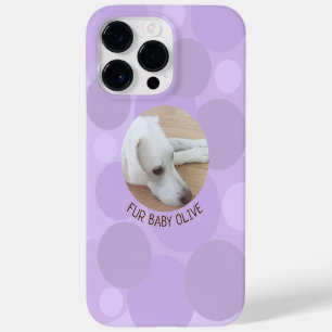 Coque Case-Mate iPhone Conception de cercles pointillés mignons Polka vio