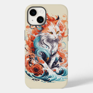 Coque Case-Mate iPhone Conception de chat mignon dans le style néo-tradit