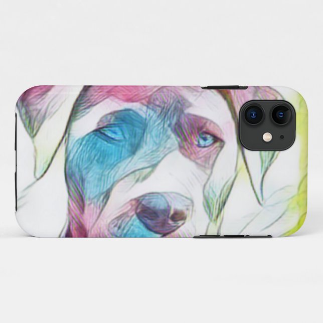 Coques Case-Mate iPhone Conception de chien cool (Dos (Horizontal))