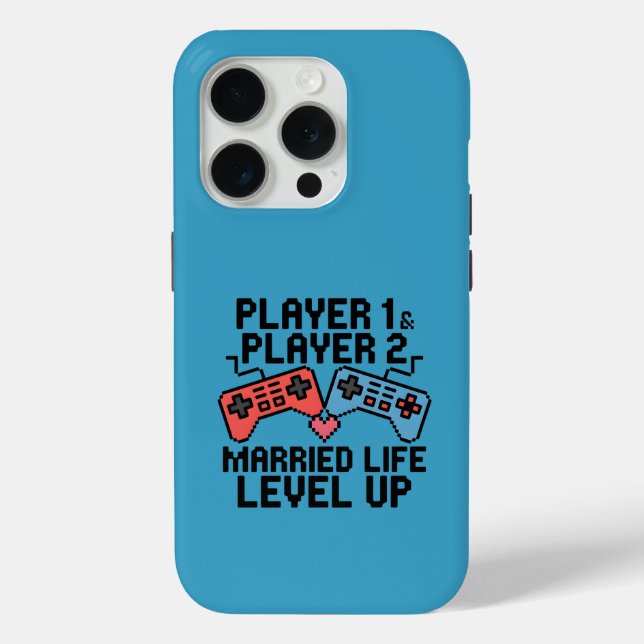 Coques Case-Mate iPhone Conception de couple de jeu Pixel Level Up (Verso)