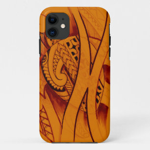 Coque iPhone 11 conception de croquis de tortue avec des fers de