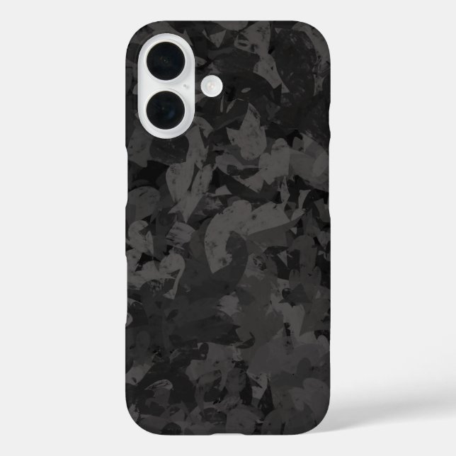 Coques Case-Mate iPhone Conception de design graphique abstrait noir et gr (Verso)