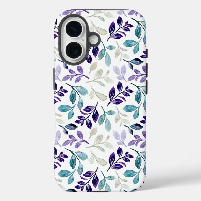Coques Case-Mate iPhone Conception de feuilles d'aquarelle harmonieuses  (Verso)