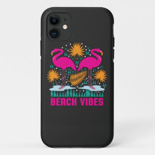 Case-Mate iPhone Case Conception de flamants roses de vibes de plage
