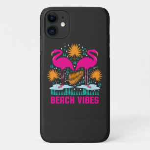 Case-Mate iPhone Case Conception de flamants roses de vibrations de plag