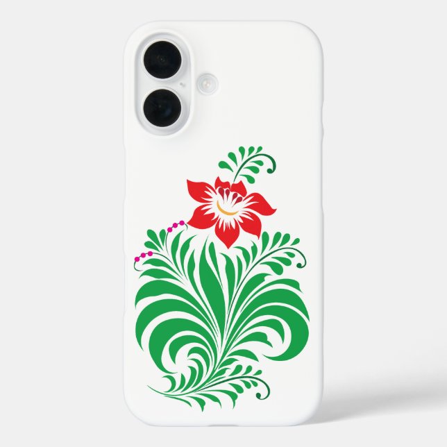 Coques Case-Mate iPhone Conception de fleurs florales ornementales – Éléga (Verso)