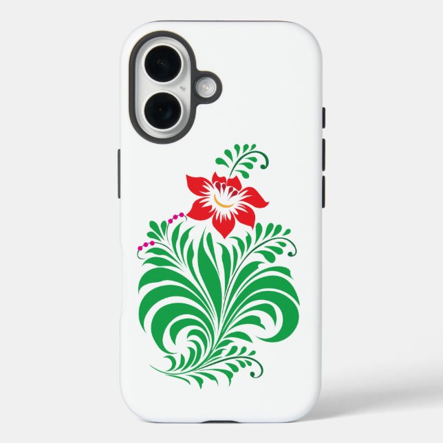 Coques Case-Mate iPhone Conception de fleurs florales ornementales – Éléga (Verso)