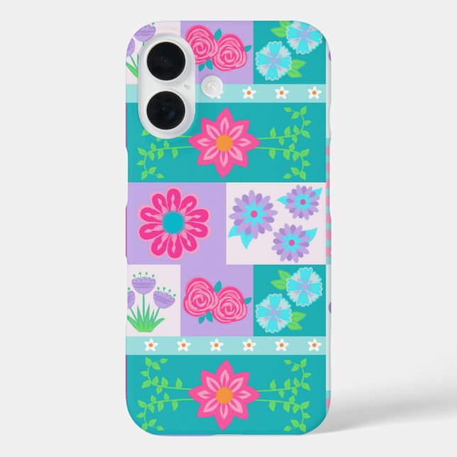 Coques Case-Mate iPhone Conception de fleurs vibrantes en fleurs (Verso)