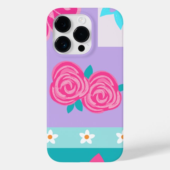Coques Case-Mate iPhone Conception de fleurs vibrantes en fleurs (Verso)