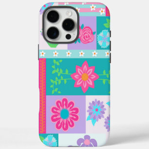 Coque iPhone 16 Pro Max Conception de fleurs vibrantes en fleurs