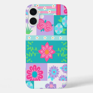 Coque Pour iPhone 16 Plus Conception de fleurs vibrantes en fleurs