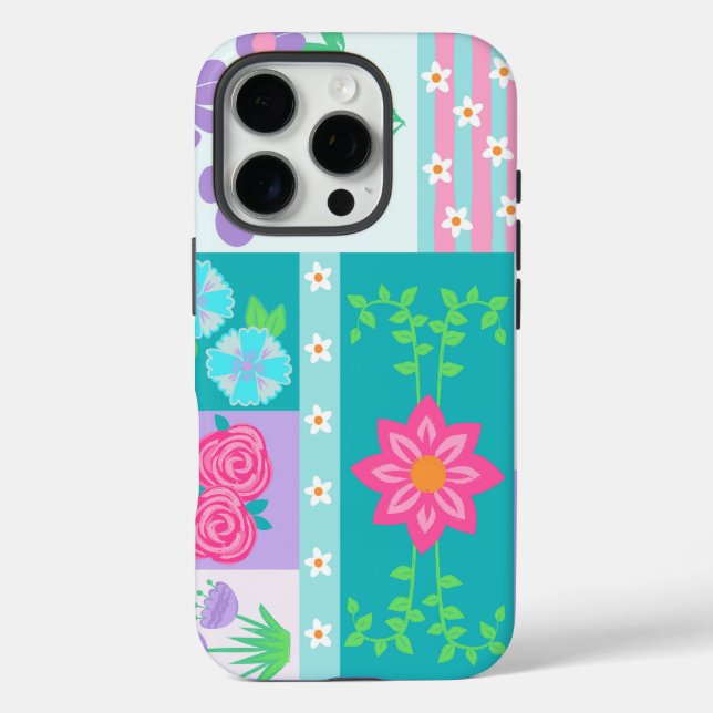 Coques Case-Mate iPhone Conception de fleurs vibrantes en fleurs (Verso)