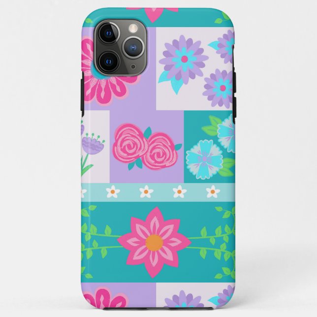 Coques Case-Mate iPhone Conception de fleurs vibrantes en fleurs (Dos)