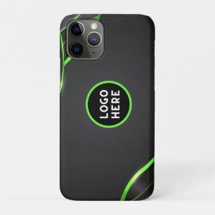 Case-Mate iPhone Case Conception de fluide abstrait noir et vert Ajout