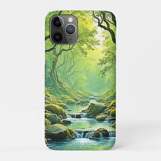 Coques Case-Mate iPhone Conception de flux forestiers enchantés (Dos)