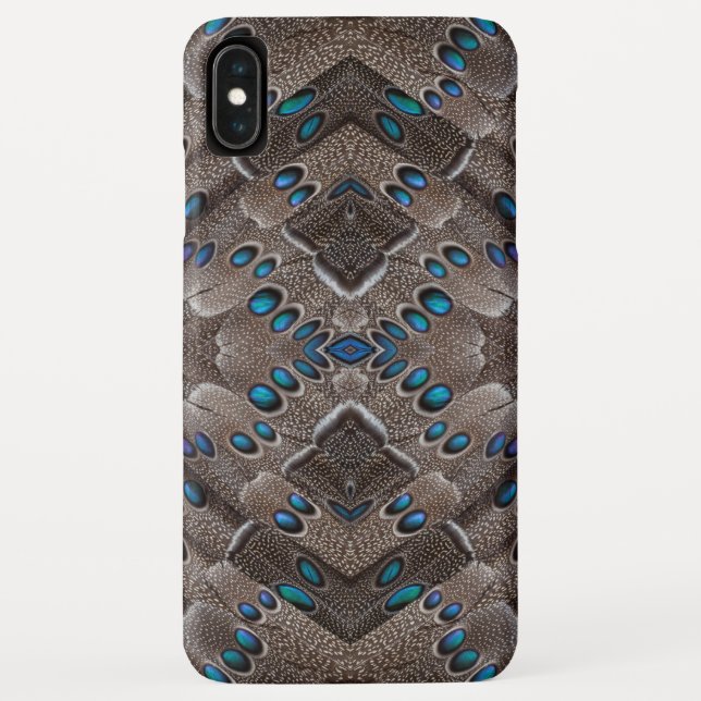 Coques Case-Mate iPhone Conception de fractale Plume de Faisan (Dos)