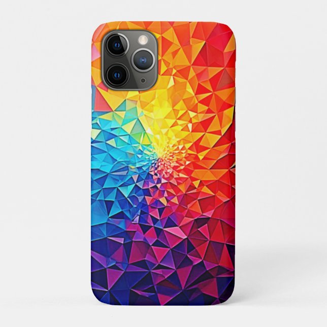 Coques Case-Mate iPhone Conception de grille numérique Chaos Prismatique (Dos)