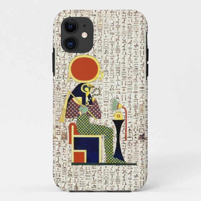 Coques Case-Mate iPhone Conception de hiéroglyphes du dieu égyptien antiqu (Dos)