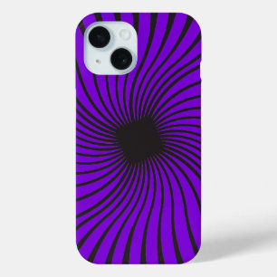 Coque Case-Mate iPhone Conception de kaléidoscope noir et violet