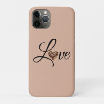 Conception de l'amour de coeur léopard Glam