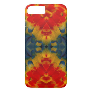 Coque Case-Mate Pour iPhone Conception de l'ara rouge kaléidoscope