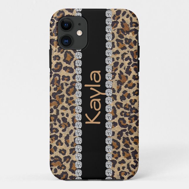 Coques Case-Mate iPhone CONCEPTION de LÉOPARD de CAS du téléphone 5 de la (Dos)