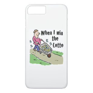 Coque iPhone 8 Plus/7 Plus Conception de l'homme gagnant à la loterie avec un