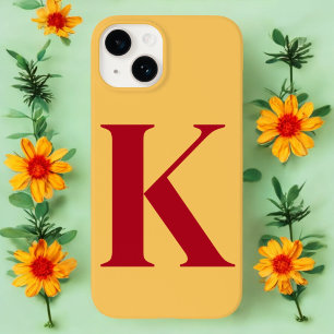 Coque Case-Mate iPhone Conception de Monogramme personnalisé initiale Rub