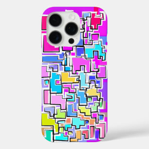 Coque iPhone 16 Pro Conception de motif coloré artistique