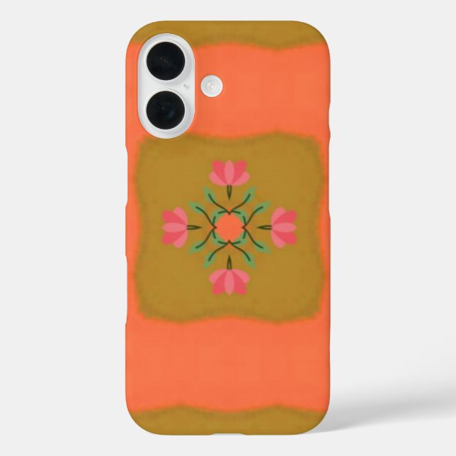 Coques Case-Mate iPhone conception de motif de fleur de mandala (Verso)