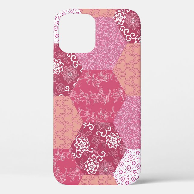 Coques Case-Mate iPhone Conception de Motif de Patchwork de style japonais (Verso)