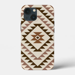 Case-Mate iPhone Case Conception de motif diamant aztèque Brun+Crème