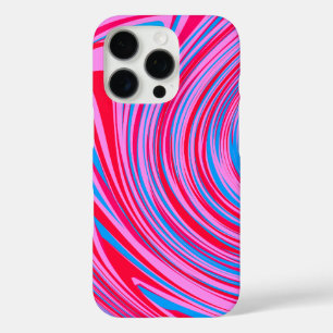Coque iPhone 16 Pro Conception de motif en marbre à tourbillon abstrai
