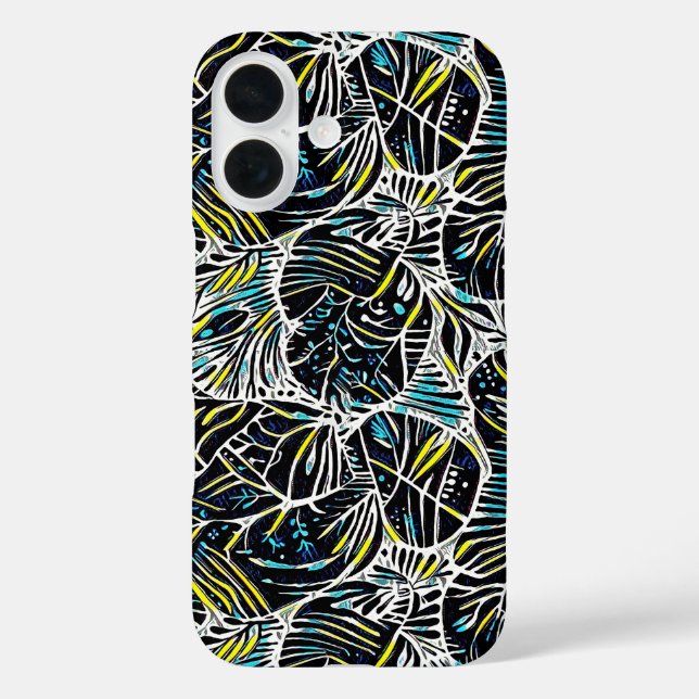 Coques Case-Mate iPhone Conception de motif géométrique abstrait noir trop (Verso)