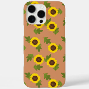 Coque iPhone 16 Pro Max Conception de motif tournesol – Jolie esthétique f