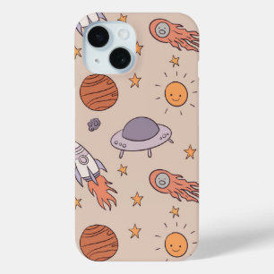 Coque Case-Mate iPhone Conception de motif transparent d'espace extra-atm