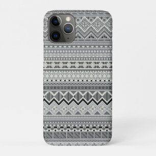Case-Mate iPhone Case Conception de motifs aztèques gris blanc