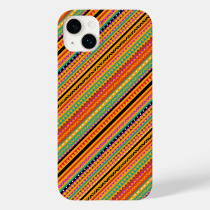 Coque Case-Mate iPhone Conception de motifs aztèques indigènes colorés mi