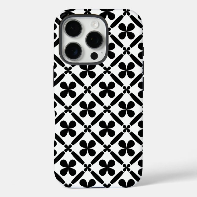 Coques Case-Mate iPhone Conception de motifs en noir et blanc (Verso)