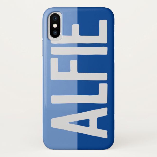 Coques Case-Mate iPhone Conception de nom en gras - Alfie (Dos)