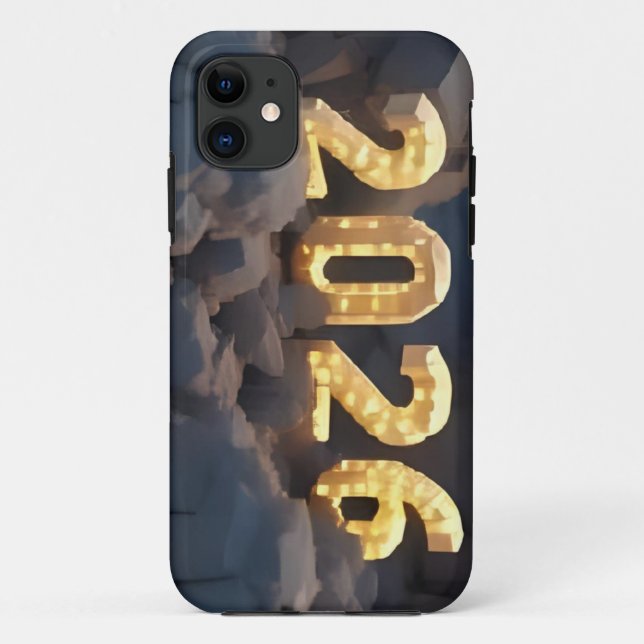 Coques Case-Mate iPhone Conception de numéro 3D pour la nouvelle année 202 (Dos)