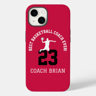 Coque Case-Mate iPhone Conception de numéro de maillot d'entraîneur de ba
